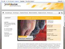 Tablet Screenshot of jenakultur.de
